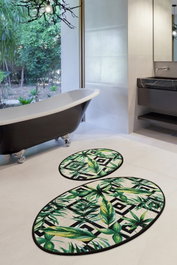Mijölnir Juego de alfombras de baño Botanic Multicolor